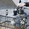 Metal Butane Gas Tank Hanger Camp Gas Canister Stand Camping Tool (Hook set)