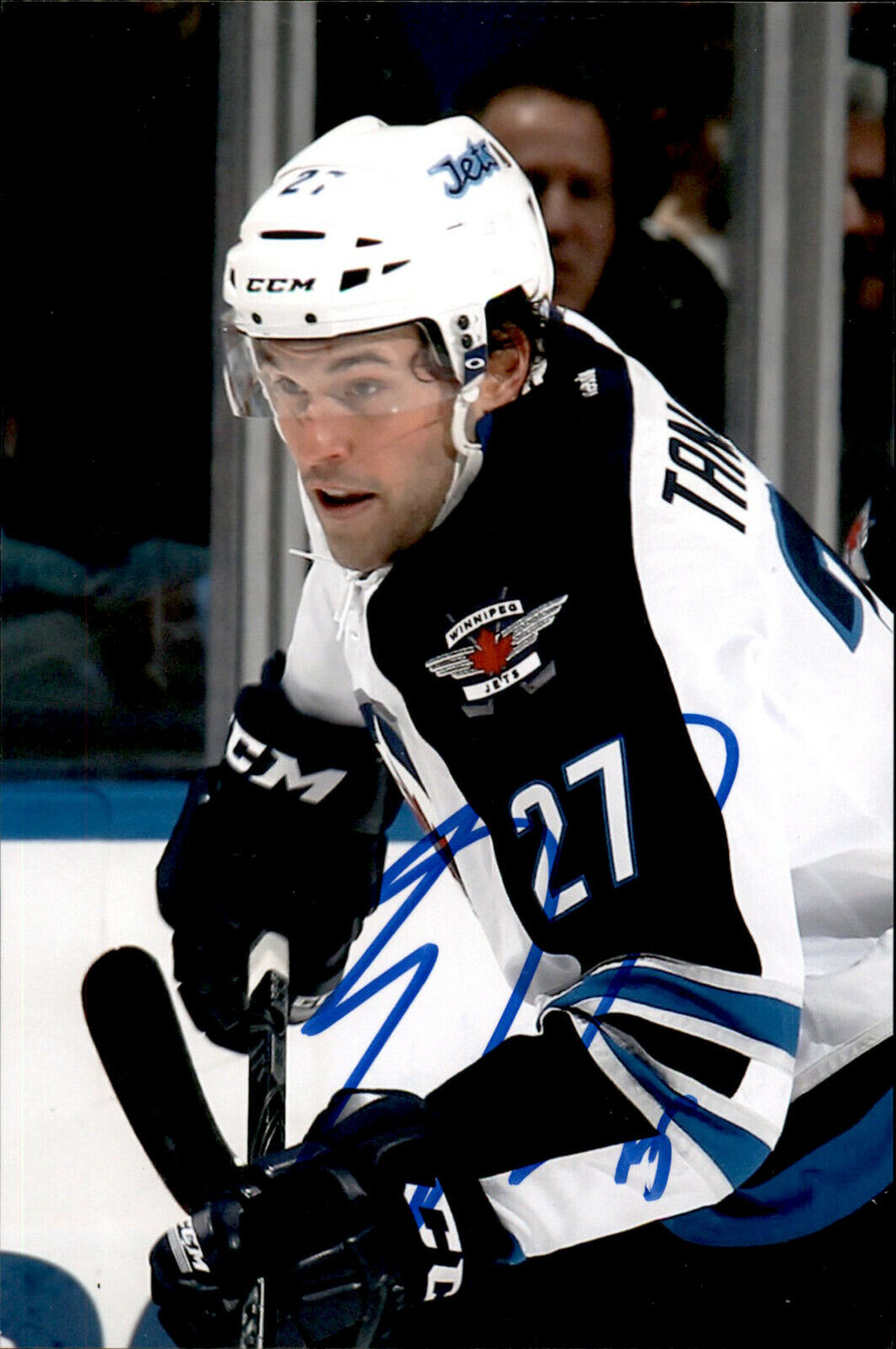 Eric Tangradi SIGNED 4x6 Photo Poster painting WINNIPEG JETS