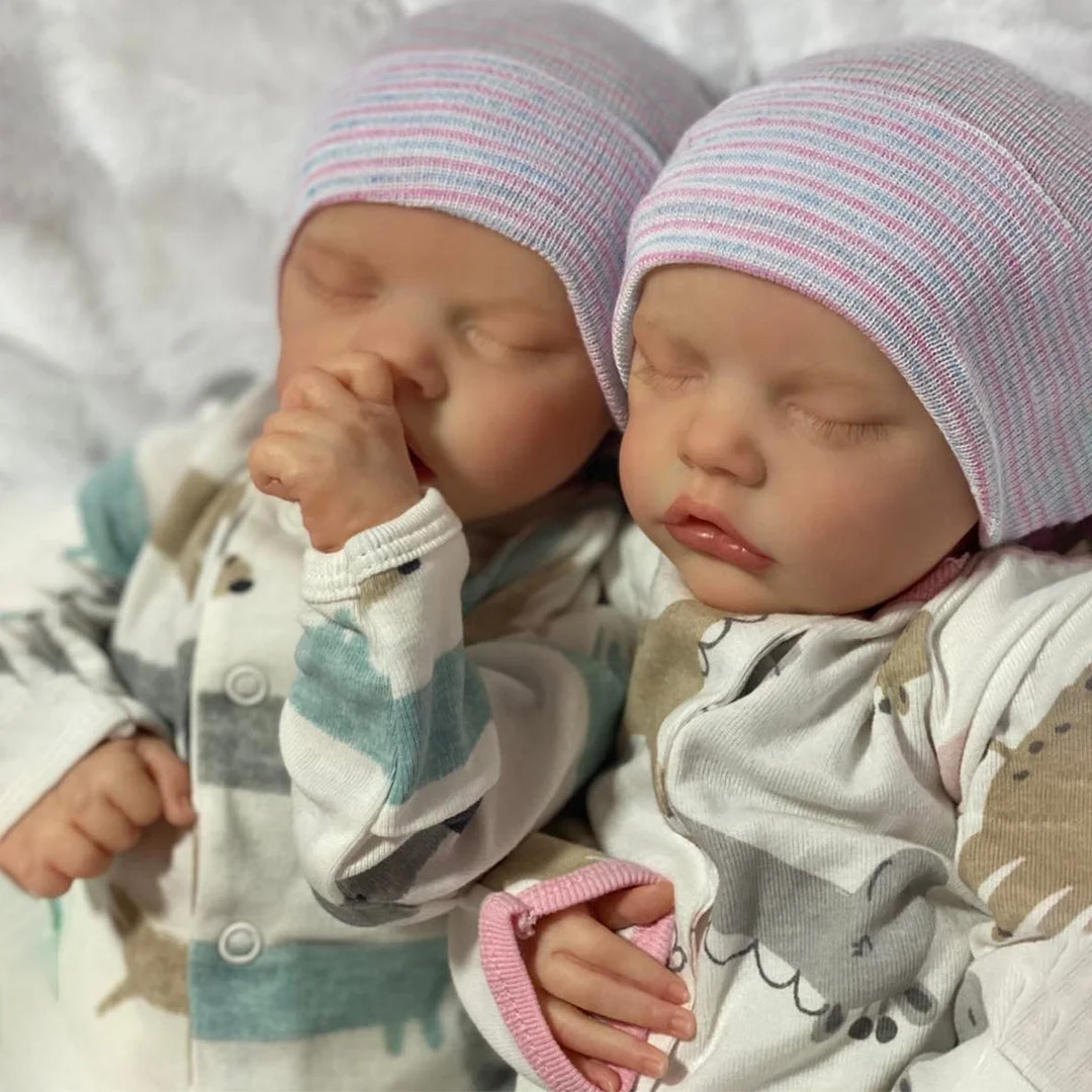 12" Sweet Sleeping Dreams Reborn Newborn Twins Sisters Named Sunfar and Coday -Creativegiftss® - [product_tag] RSAJ-Creativegiftss®