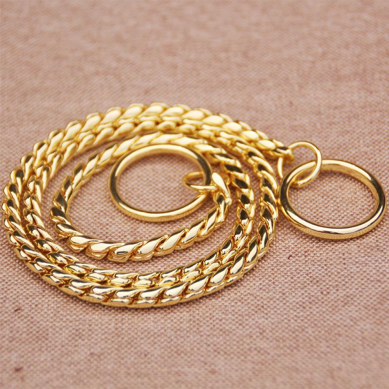 Dog Training Collars Snake P Choke Metal Slip Chain | 168DEAL