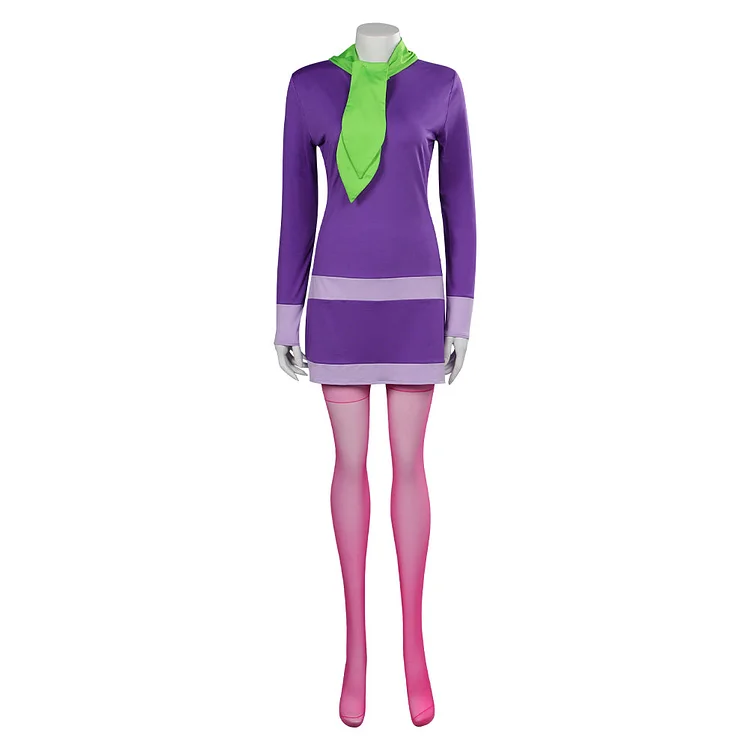 Scooby Doo Daphne Blake Scoob Purple Dress Outfits Cosplay Costume Suit