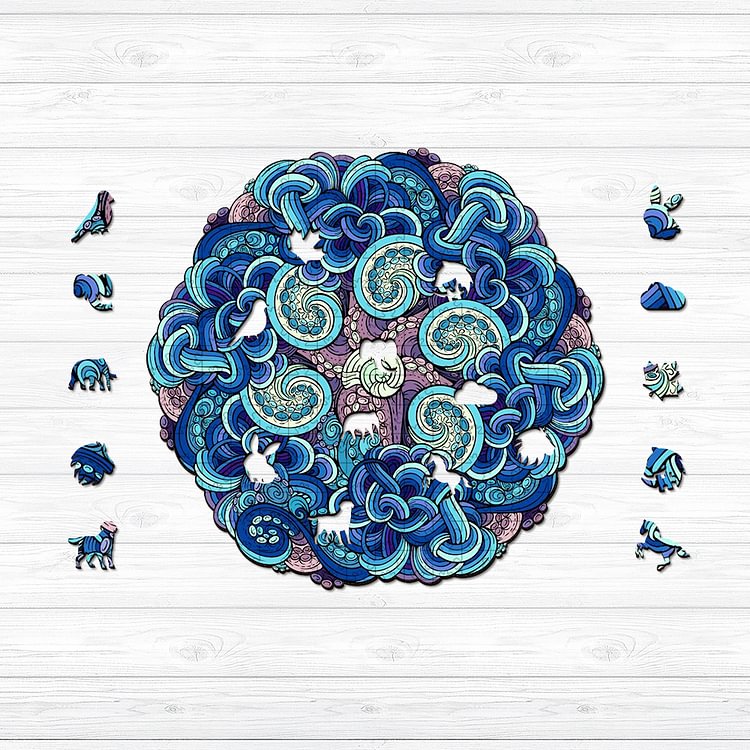 Tentacles Wooden Jigsaw Puzzle