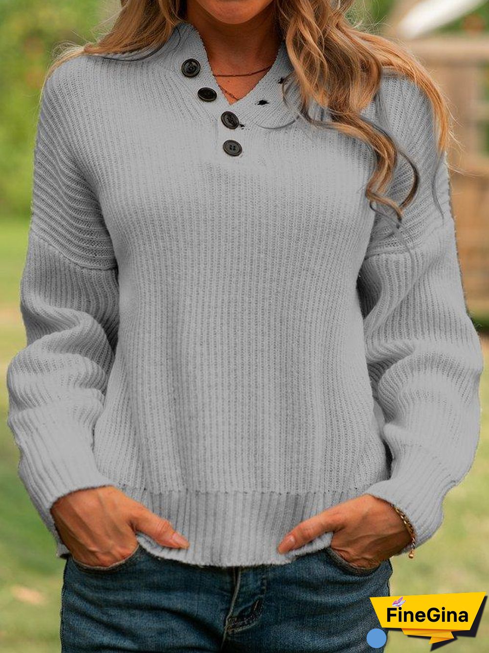 Acrylic Long Sleeve Sweater