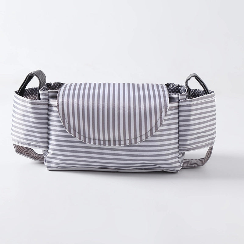 Stroller Bag Buggy Bag Multi-Function Feeder Water Cup Holder Baby Stroller Bag Storage Basket Storage