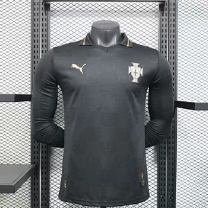 2026 Player Version Long Sleeve Portugal Black Panther Football Shirt 1:1 Thai Quality