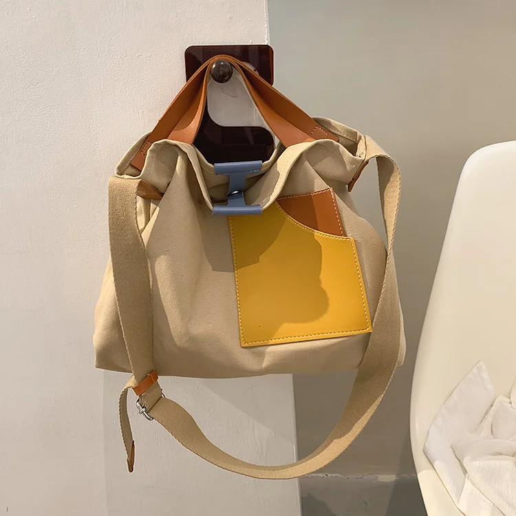 Simple Color Casual Crossbody Bag