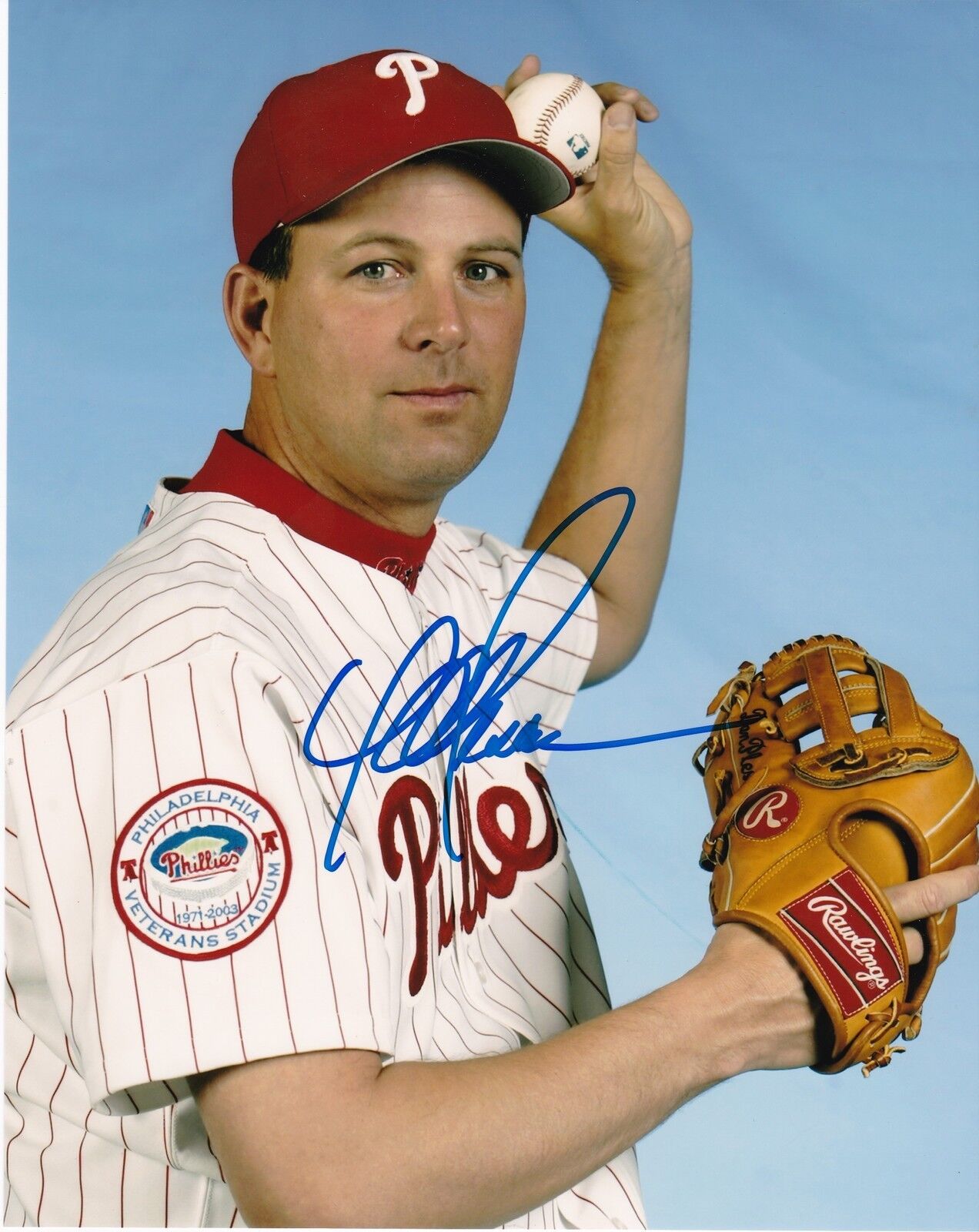 DAN PLESAC PHILADELPHIA PHILLIES ACTION SIGNED 8x10