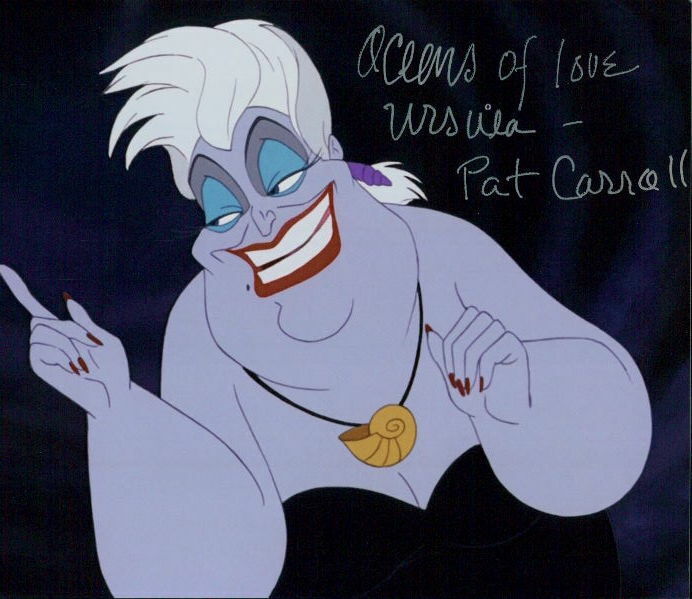 Pat Carroll (The Little Mermaid) in-person signed 8x10 Photo Poster painting COA