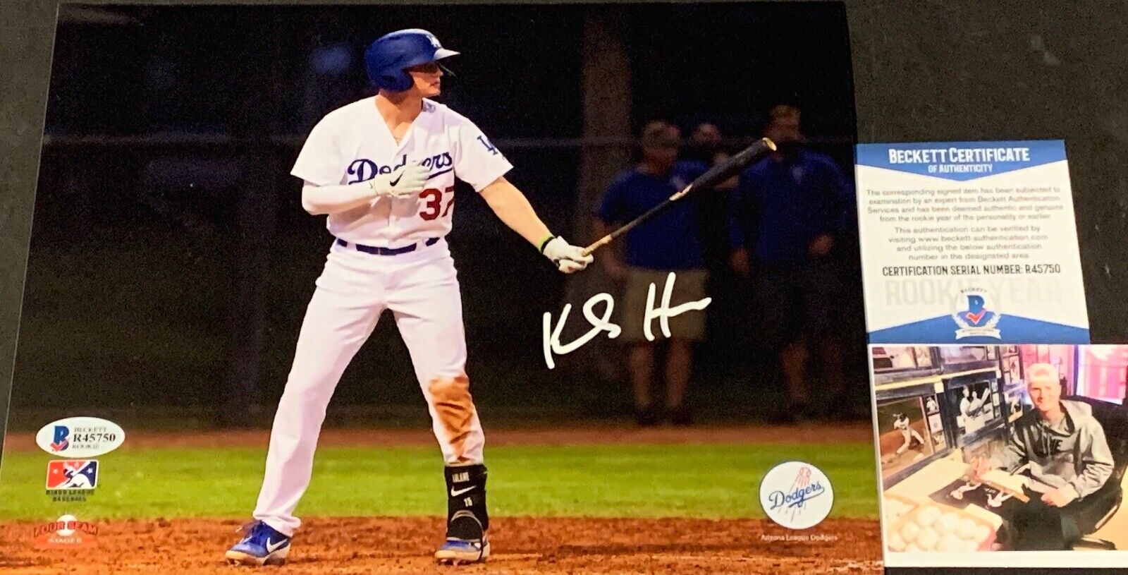 Kody Hoese LA Dodgers Autographed Signed 8x10 Photo Poster painting BECKETT ROOKIE COA 1