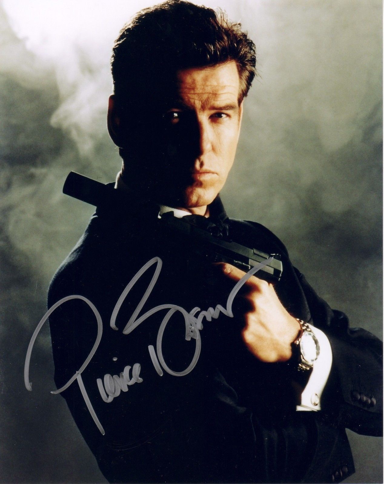 PIERCE BROSNAN - JAMES BOND AUTOGRAPH SIGNED PP Photo Poster painting POSTER