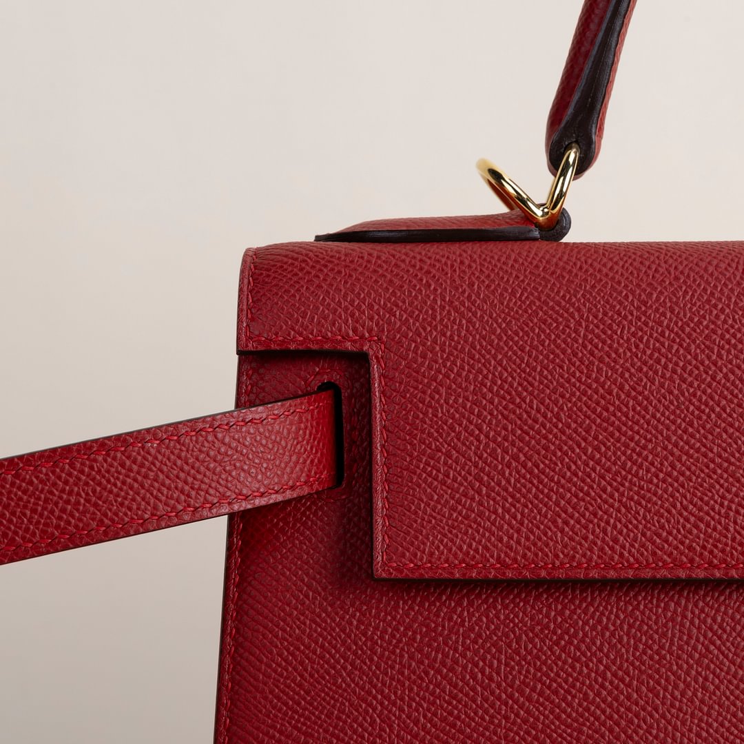 Kelly28 Epsom Q5 Rouge casaque GHW