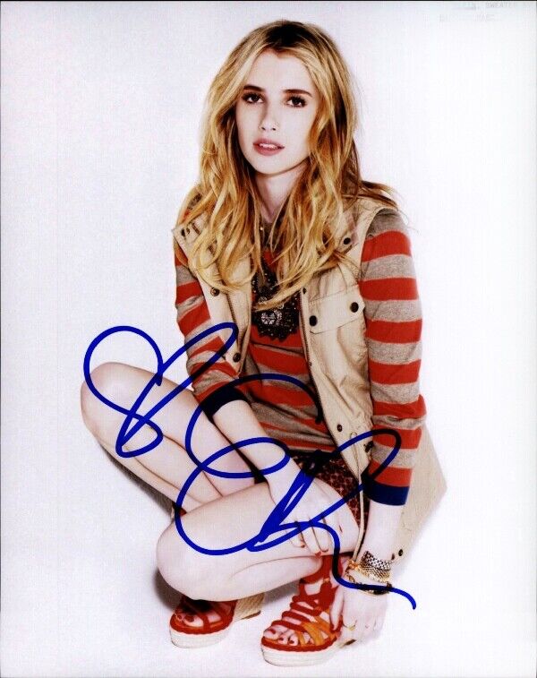 Emma Roberts authentic signed celebrity 8x10 Photo Poster painting W/Cert Autographed 42216a1