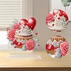DIY Love Rose Cupcake Diamond Painting Acrylic Desktop Decor