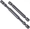 AMK 2Pcs Heavy Duty Metal Drive Shaft 160mm-215mm Internal Spline CVD Driveshaft for 1/6 RC Crawler Car Axial SCX6 Jeep JLU Wrangler 4WD Upgrade Parts