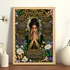 Forest Prayer Lady Special Shaped 5D DIY Partial Drill Diamond Painting Kits for Adults Beginners Home Decor Diamond Dots Paintings Diamond Art Kit 11.81x15.75inch