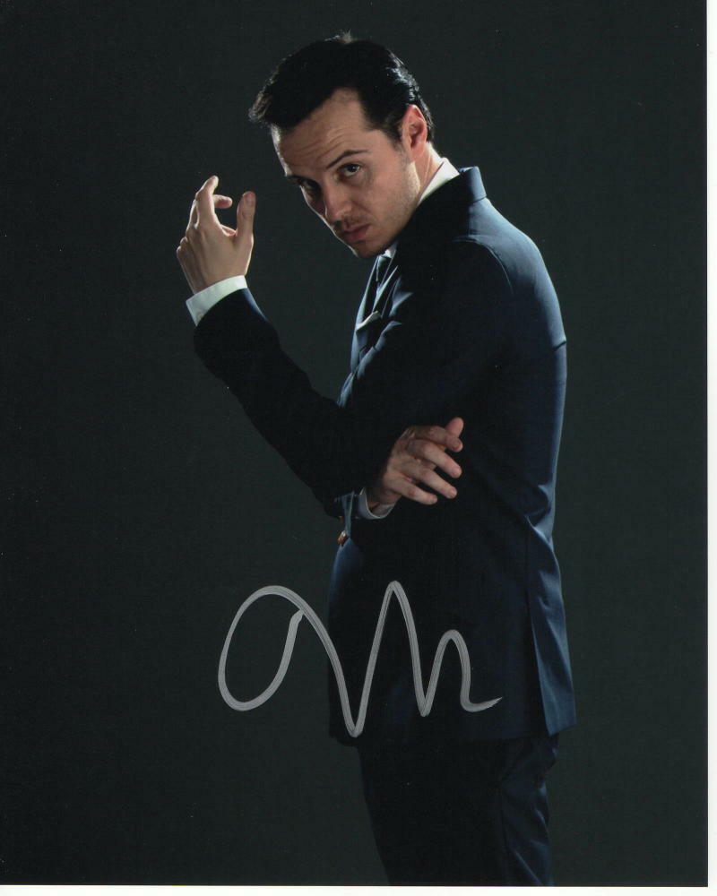 ANDREW SCOTT SIGNED AUTOGRAPH 8X10 Photo Poster painting - FLEABAG, JIM MORIARTY SHERLOCK 3