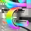 COOLMOON Light Strip 8Pin/24Pin ARGB Power Supply Decorative Line 5V Sync Replacement Multifunctional DIY for Power Supply Unit