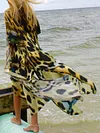 Tiger Print Loose Cover-Ups Tops