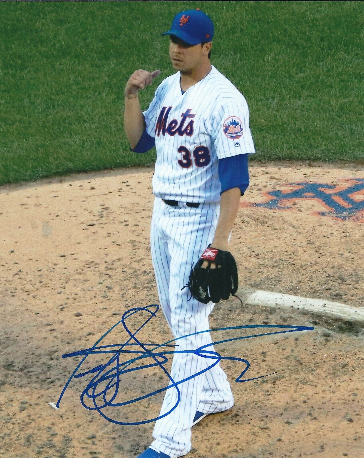 Signed 8x10 ANTHONY SWARZAK New York Mets Autographed Photo Poster painting - w/ COA