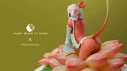 In-stock Pinguicula Vulgaris Girl - Original Design Resin Statue - Fairy Bean Studio-shopify
