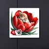 Diamond Painting-5D Full Round Drill  Flower Rabbit