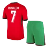 RONALDO #7 Portugal Home Jerseys Kit EURO 2024