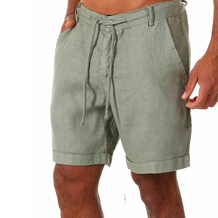 BrosWear Comfortable Casual Solid Color Shorts