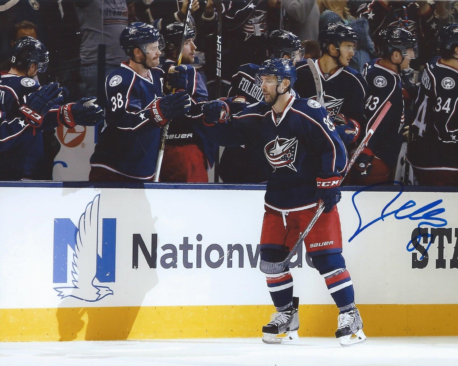 Sam Gagner Signed 8x10 Photo Poster painting Columbus Blue Jackets Autographed COA B