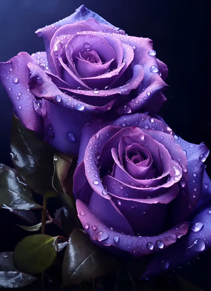 Rzadka roślina róży fioletowej - Deep Violet (gatunek wystawowy)