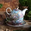 Light Luxury European Bone-china High-end Exquisite Son Mother Teapot