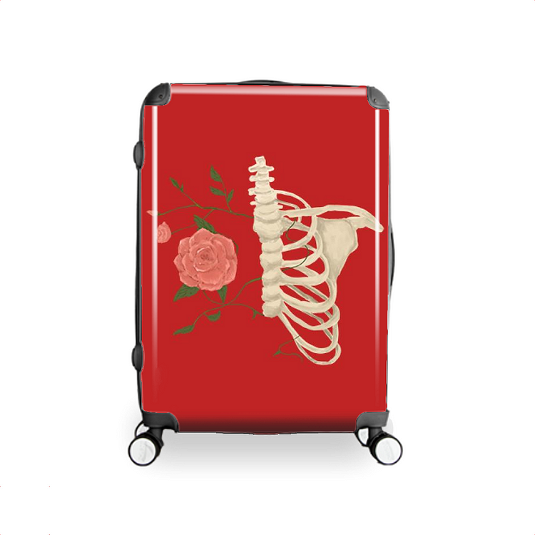 Roses Bloom On Bones, Flower Hardside Luggage