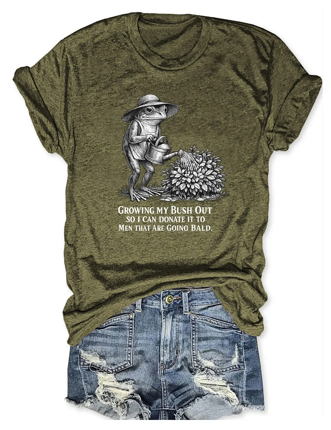 Funny Frog Gardening T-shirt