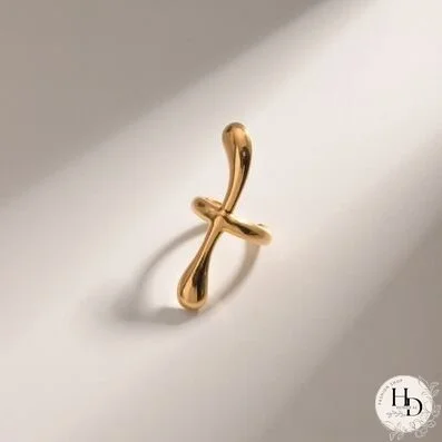 18K Gold-Plated Stainless Steel Cuff Earrings