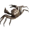 Brass Crab Tea Pet Ornament, Metal Crab Statue Handicraft Tea Pet Tea Playing