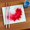 2Pcs Digital Oil Painting Brush Set Lightweight Soft Head Nylon Bristles Brush Non-Slip Professional Watercolor Brushes  Painting Supplies (Pink)