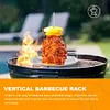 Removable BBQ Rack Replacement Spikes Vertical Meat Chicken Skewer Grill Holder