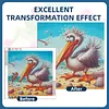 Diamond Painting -DIY Round Drill Seaside Pelican(40x40cm)