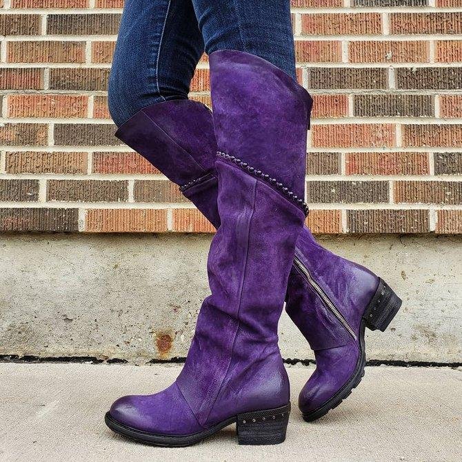 thigh high vintage boots