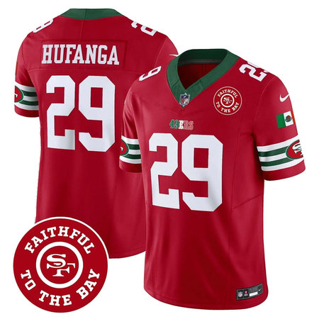 Men's San Francisco 49ers #29 Talanoa Hufanga Red Mexico Faithful To The Bay Patch Vapor F.U.S.E. Limited Jersey