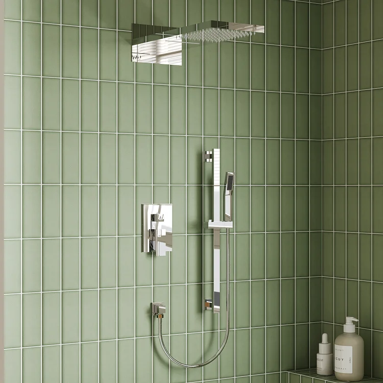 SFS-1010-CH22 EVERSTEIN 22-inch three-function shower system with thermostatic Valve and handheld showerhead(CHROME)