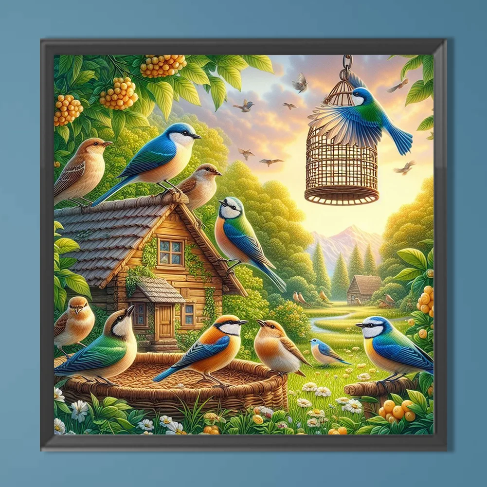 Diamond Painting - Full Round Drill - Bird Nest(Canvas|40*40cm)
