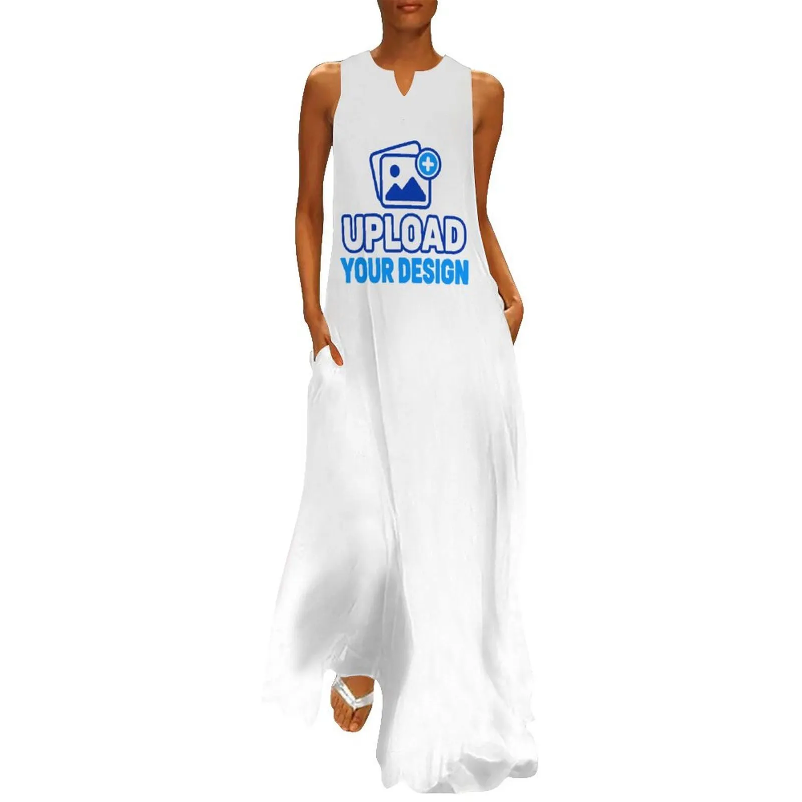 Custom Sleeveless Fitted Ankle-Length Maxi Dress product image 9
