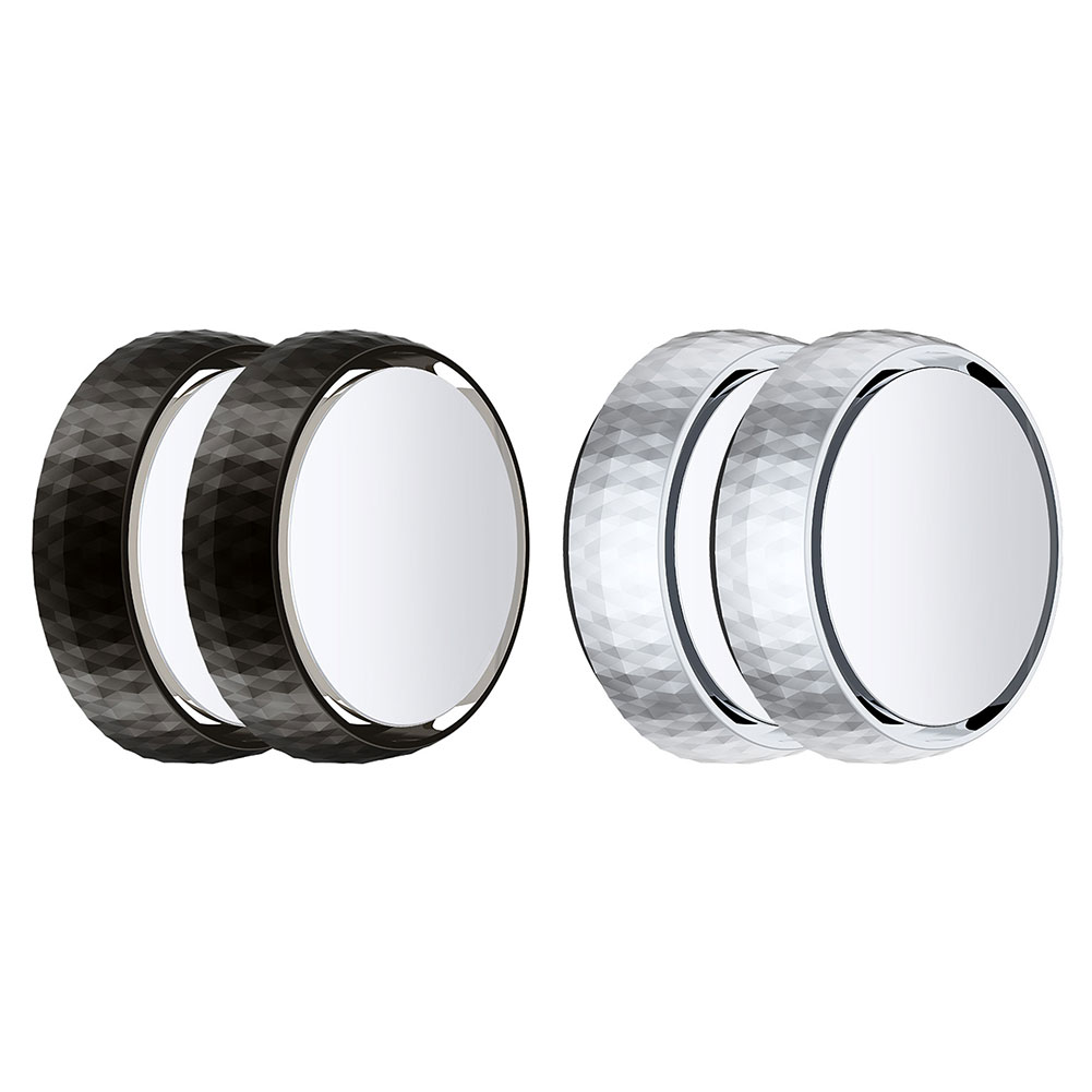 

2x Blind Spot Mirror 2 inch Round Glass Convex AF Coating Rear View Mirror, Silver, 501 Original