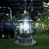 Lighthouse Solar LED Light Garden Outdoor Rotating Beam Sensor Beacon Lamp