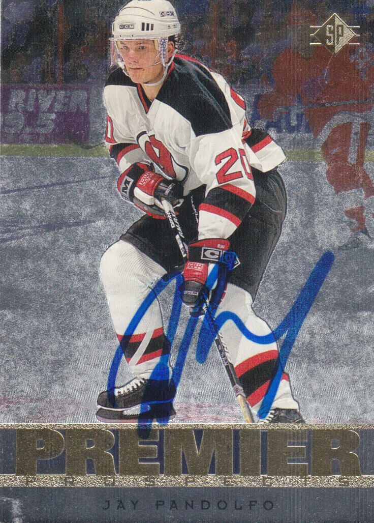 Jay Pandolfo Autograph Premier Devils Card Bruins Asst. Coach