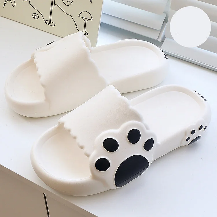 Cute Bear Claw Couple Slippers