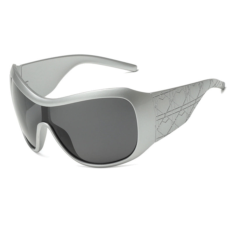 Retro Punk Solid Color Ac Square Full Frame Glasses