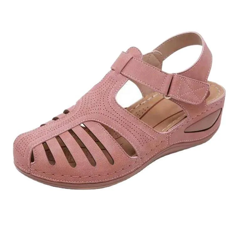 Breakj Breakj Women's Slopes And Thick-Soled Casual Sandals Women's Slopes And Thick-Soled Magic Stick Ladies Beach Sandals