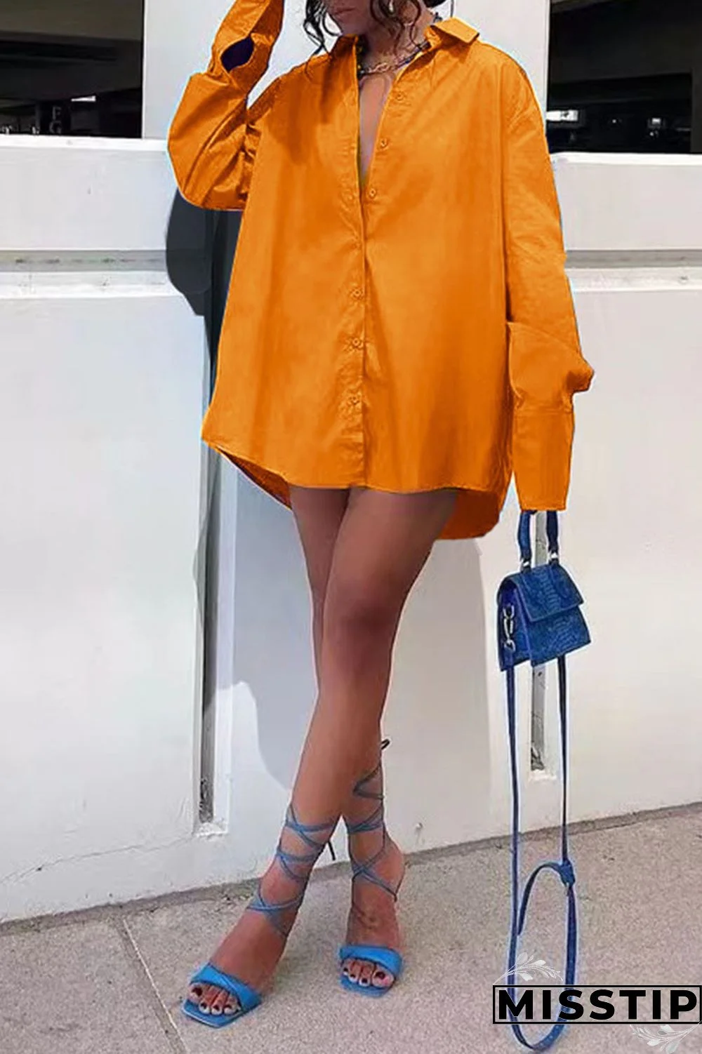 Green Casual Solid Patchwork Buckle Turndown Collar Long Sleeve Two Pieces