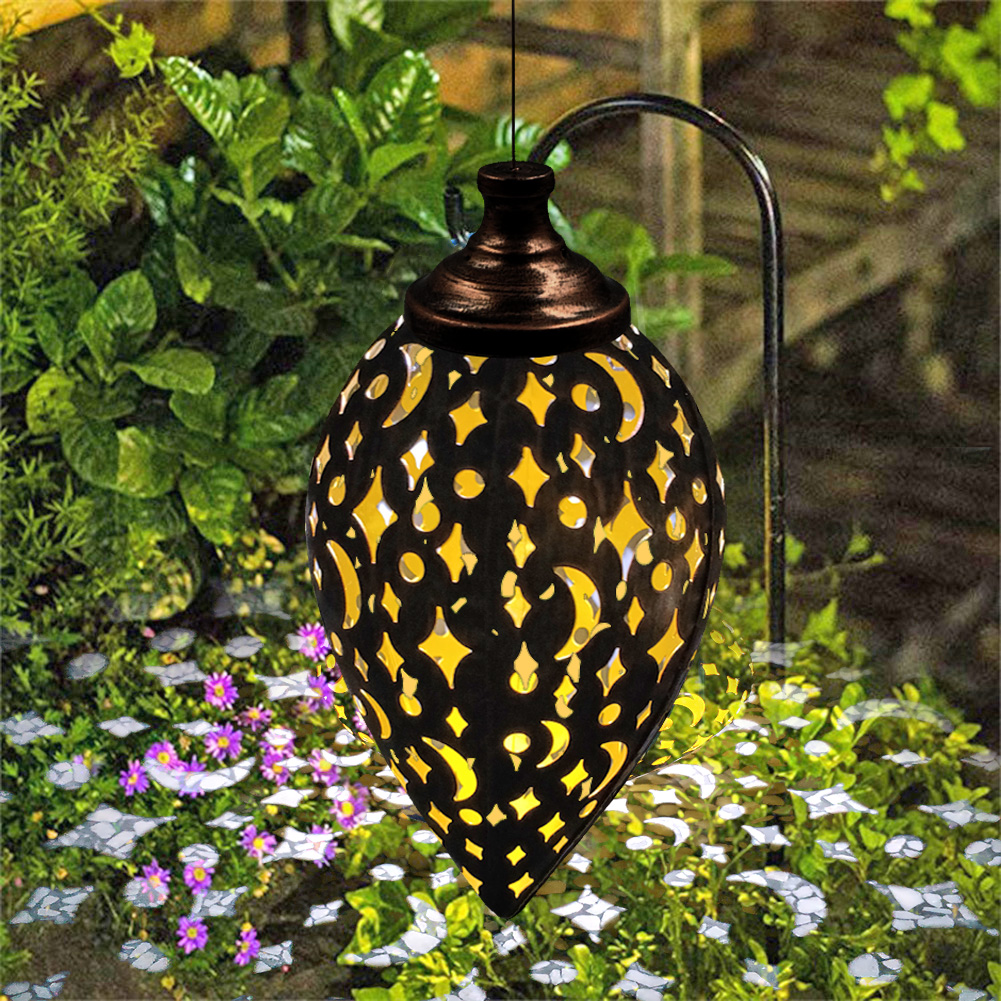 

Wrought Iron LED Solar Lantern Chandelier Hanging, 501 Original